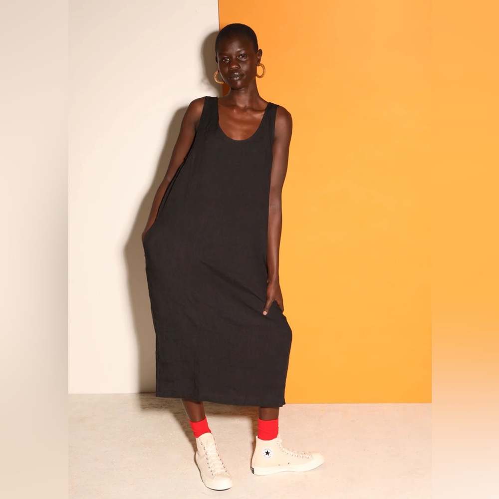 LF MARKEY Basic Linen Shift Dress US 4